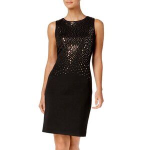 Calvin Klein Women's Mirror-Disc Scuba Sheath Dress -Size 10-Holidays, New Years